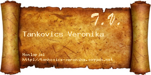 Tankovics Veronika névjegykártya