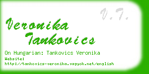 veronika tankovics business card